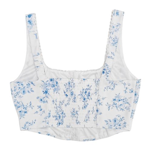 Crop top estampado para mujer