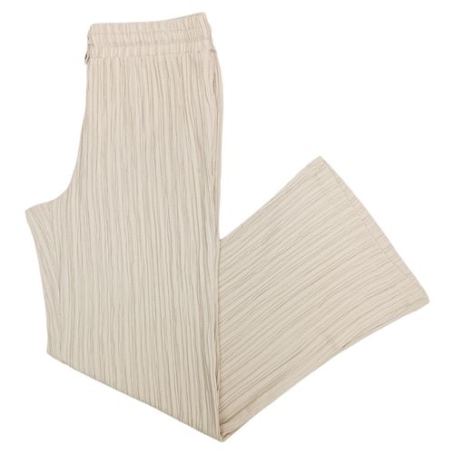 Pantalón fluido con textura para mujer