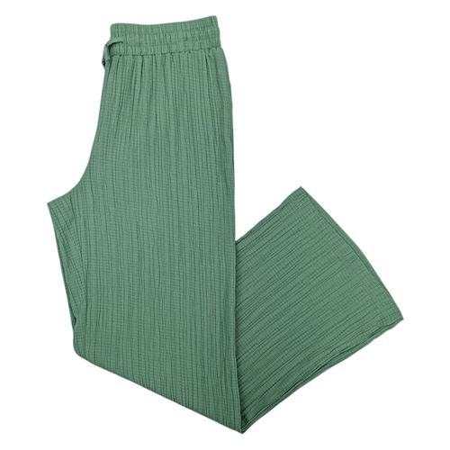 Pantalón fluido con textura para mujer