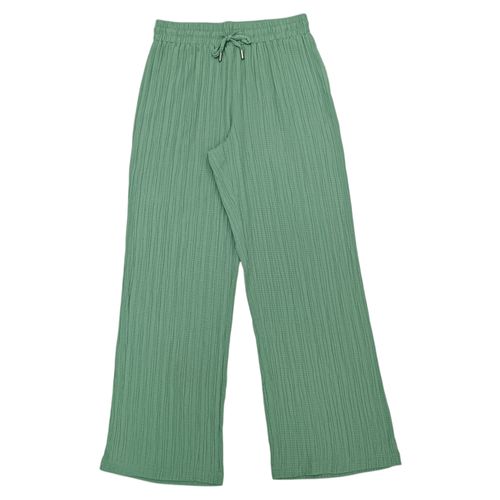 Pantalón fluido con textura para mujer