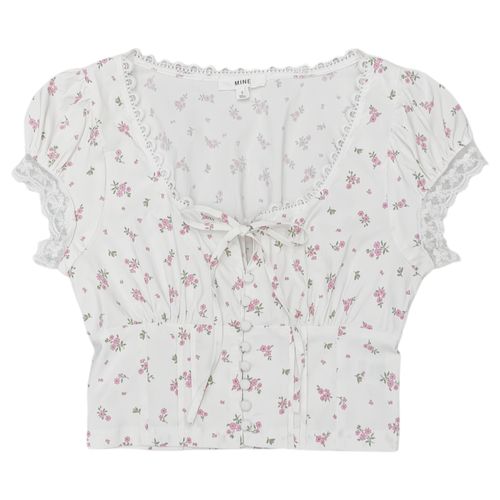 Crop top estampada para mujer