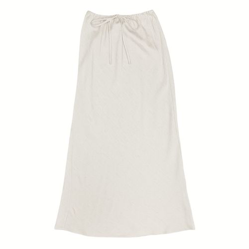 Falda maxi sólida para mujer