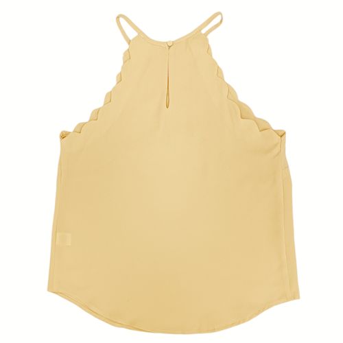 Blusa halter sólida para mujer