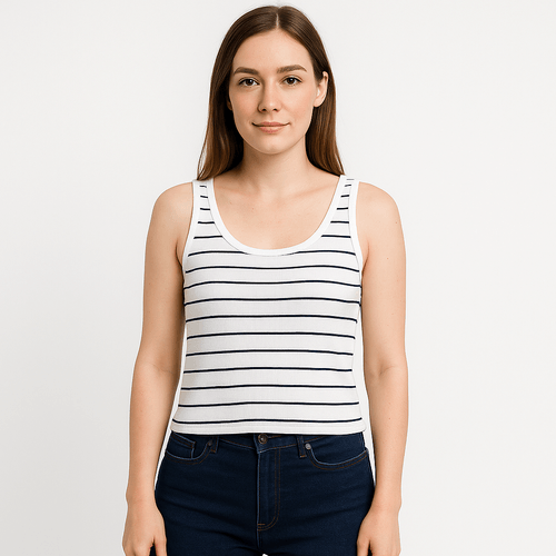 Tank top rayado para mujer