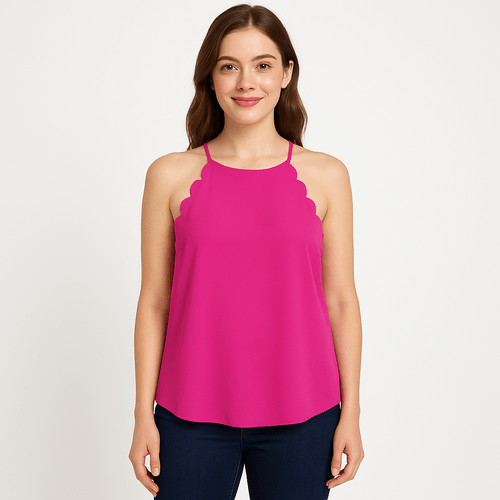 Blusa halter sólida para mujer