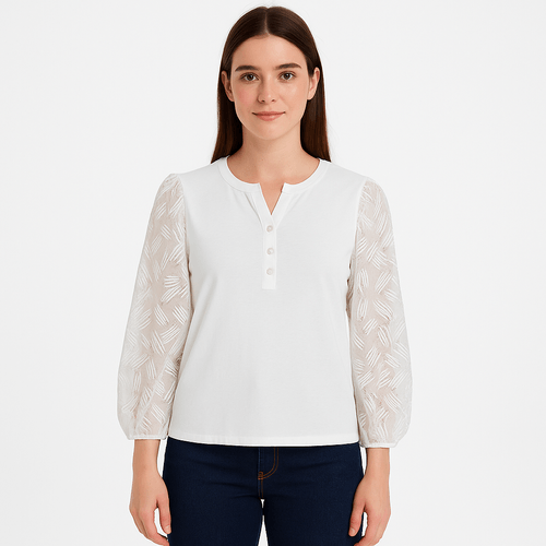 Blanco de brillos para mujer