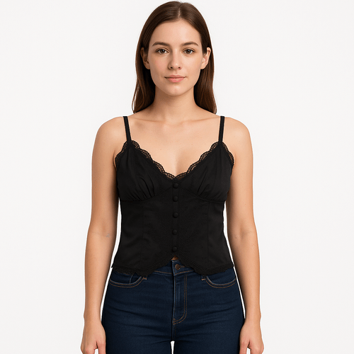 Blusa de encaje para mujer