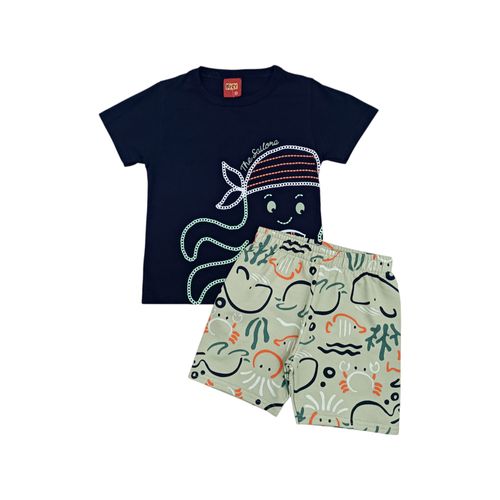 Conjunto estampado multicolor para niño