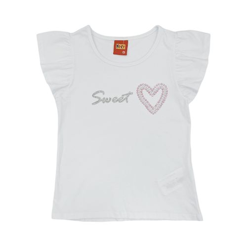 Blusa blanca para niña