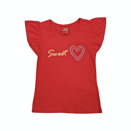 Blusa roja para niña