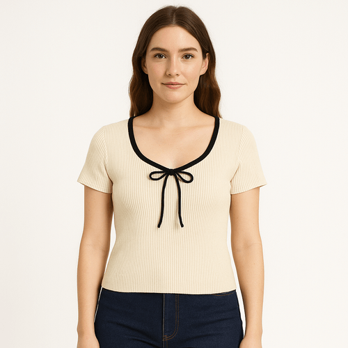 Blusa beige para mujer