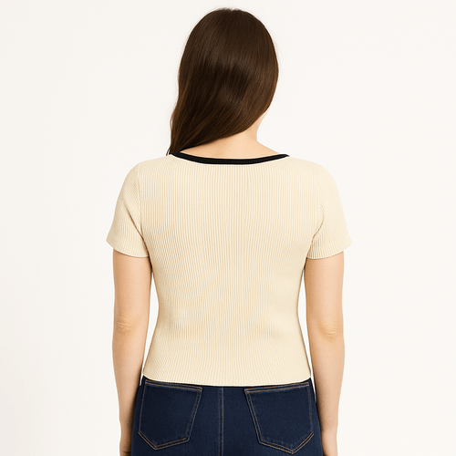 Blusa beige para mujer