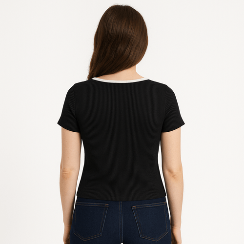 Blusa negra para mujer