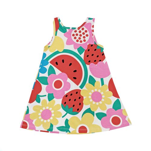Vestido estampado para niña