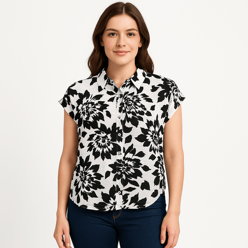 Blusa estampada para mujer