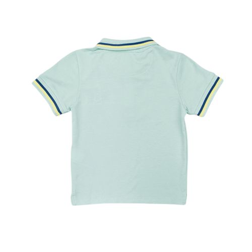 Camisa tipo polo celeste para niño