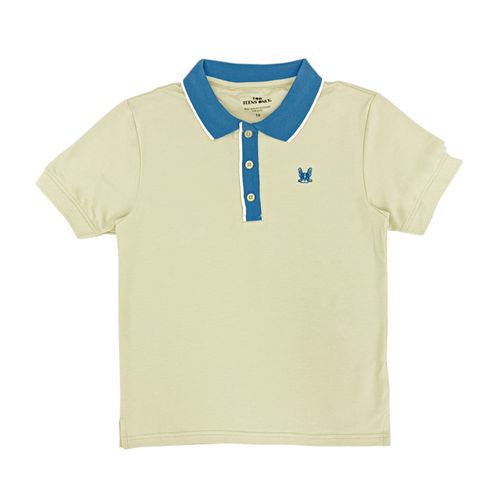 Camisa tipo polo amarilla para niño