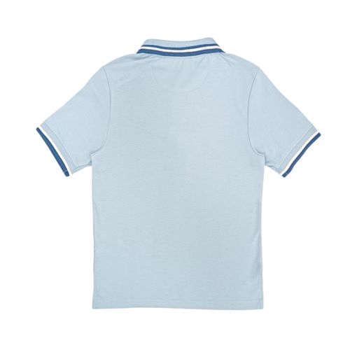 Camisa tipo polo celeste para niño