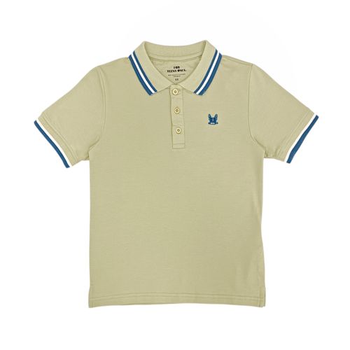 Camisa tipo polo verde para niño