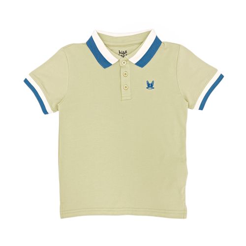 Camisa tipo polo verde para niño