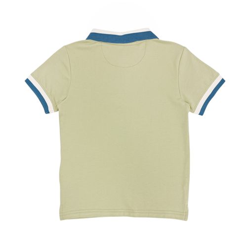 Camisa tipo polo verde para niño