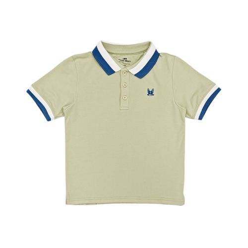 Camisa tipo polo verde para niño