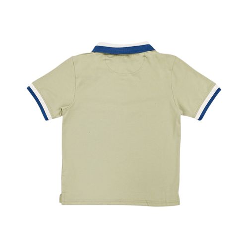 Camisa tipo polo verde para niño