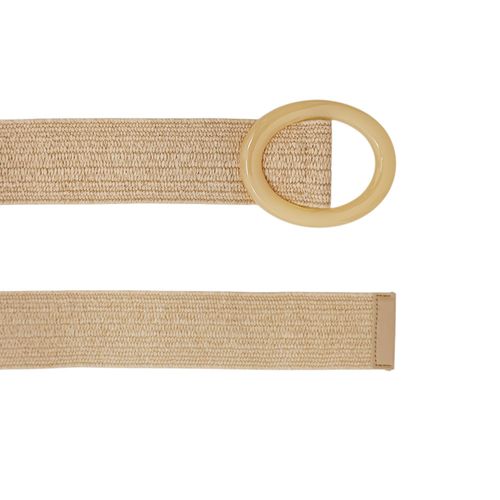 Cincho beige sólido para mujer