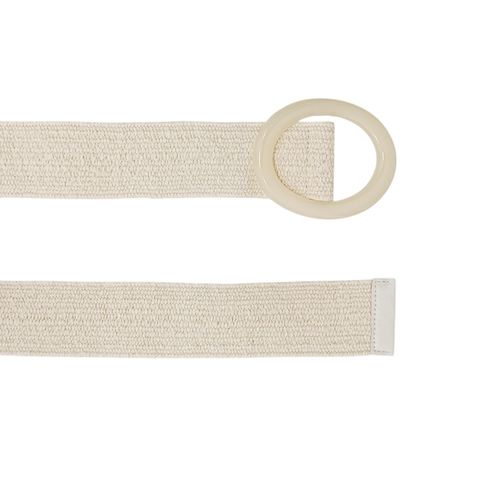 Cincho blanco sólido para mujer