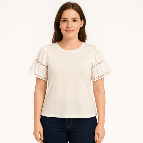 Blusa con textura para mujer