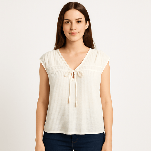 Blusa con textura para mujer