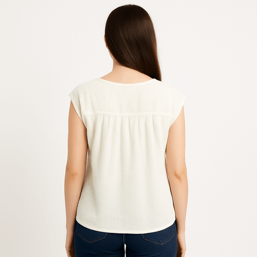 Blusa con textura para mujer