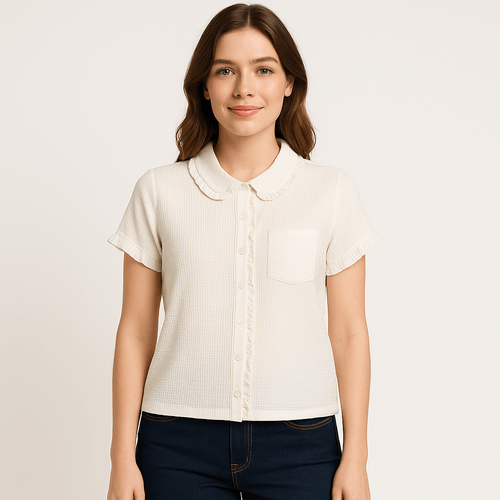 Blusa con textura para mujer