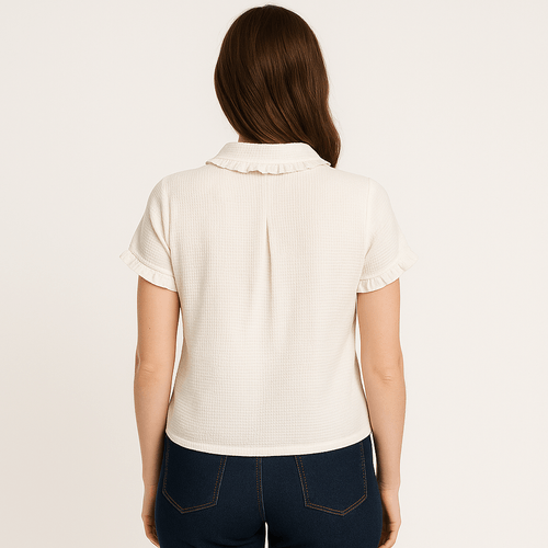 Blusa con textura para mujer