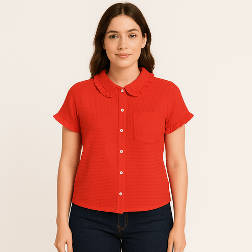 Blusa con textura para mujer