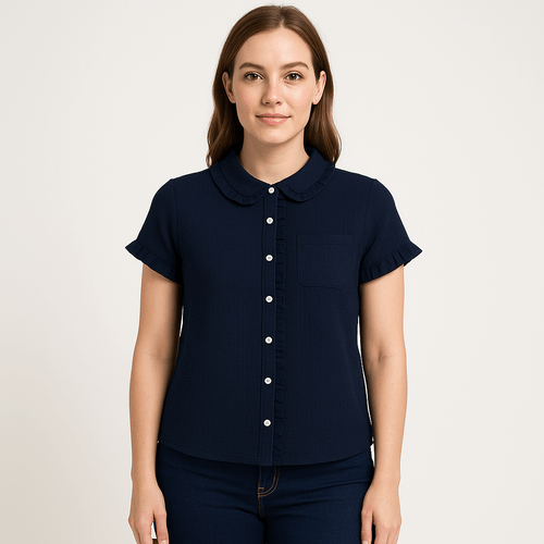 Blusa con textura para mujer