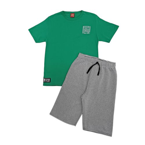 Conjunto rayado para niño