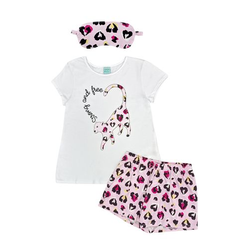 Set de pijama estampada para niña