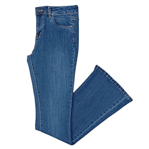 Flare jeans sólido para mujer
