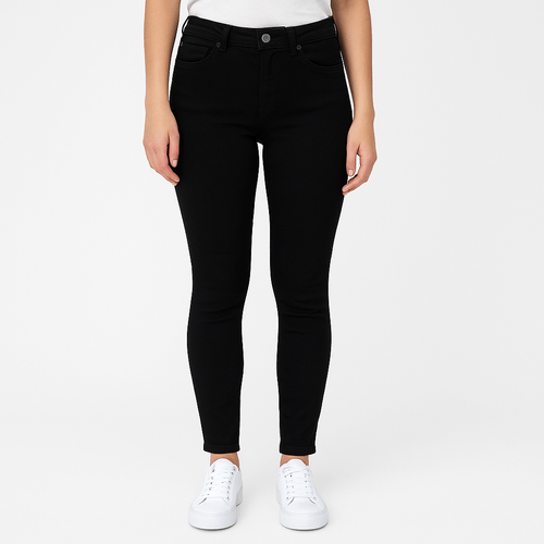 Skinny ankle jeans negro para mujer