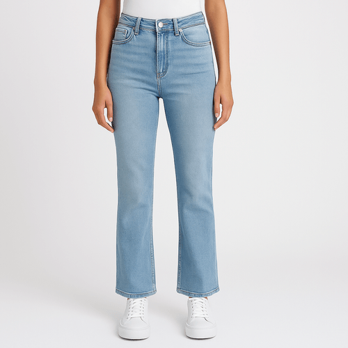 Flare jeans azul para mujer