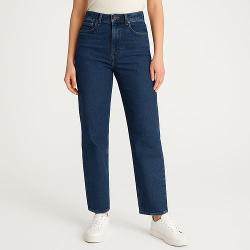 Wide leg jeans lavado para mujer