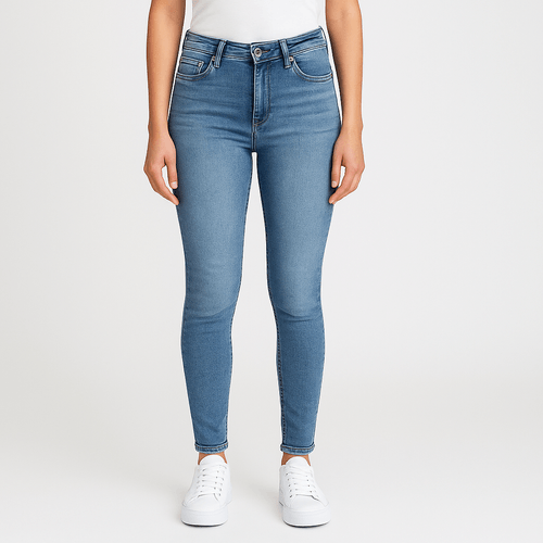 Skinny jeans lavado para mujer