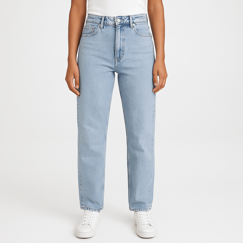 Straight jeans sólido para mujer