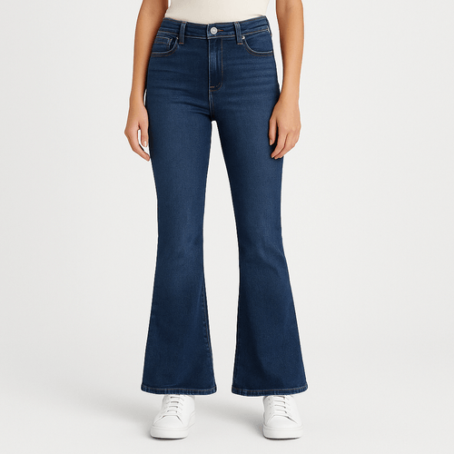 Flare jeans lavado para mujer