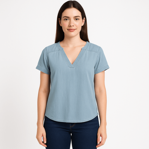 Blusa sólida para mujer