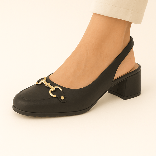 Tacones negros para mujer