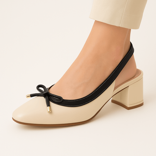 Tacones bicolor casuales