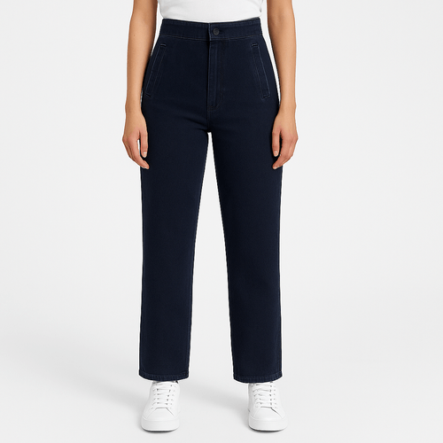Straight jeans azul para mujer