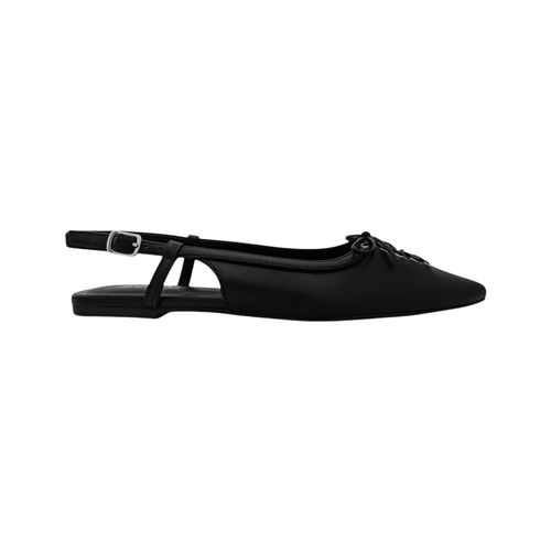 Flats slingback negras para mujer